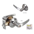 thumbnail image 3 of Cerradura Manija Para Recamara Cromo Mate Lion Tools 2504, 3 of 3