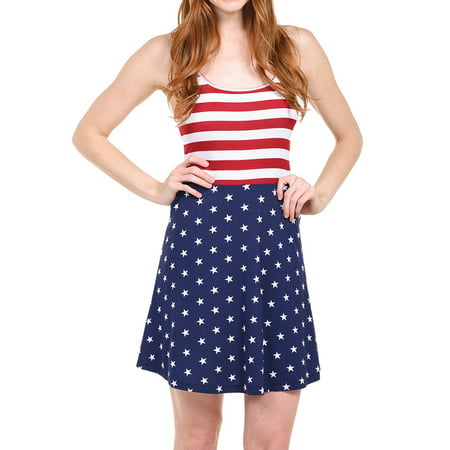 American flag Dresses Strap A-Line Dress