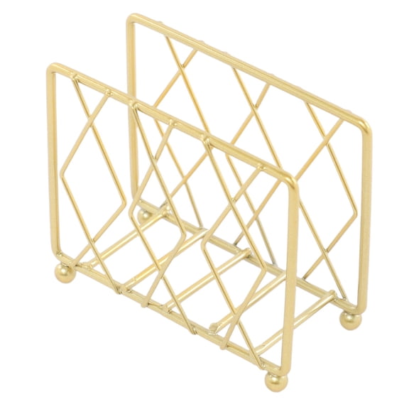 Gold Napkin Holder, Napkin Holder for Table, Papertowel Holder For Kitchen, Standing Paper Napkin Storage for Table Countertop