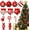Style 4, variant on 36 Pieces Candy Cane Christmas Ornaments Wood Hanging Decor Xmas Tree Cutouts Peppermint for Home Party Decoration Supplies