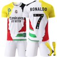 thumbnail image 1 of Haute Qualité! Gos-2526 Real Madrid Édition Commémorative Chemise de Football Rétro Riyadh Ensemble Maillot Enfants Adultes 7 Ronaldo - Parfait 7 RONALDO, 1 of 1