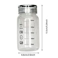 thumbnail image 3 of 8.8oz Glass Water Bottle with Scale & Lid clear Water cup for Coffee Juice Daily Hydration(Clear-13.3cm), 3 of 8