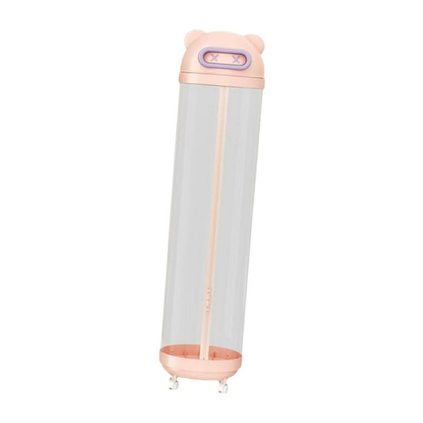 Caja de almacenamiento de caja de juguetes contenedor portátil estable lindo contenedor alto organizador contenedor para guardería rompecabezas de la M Pink