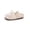 1-Beige272, variant on WZEIIOT Girls Summer Princess Slippers Lace Bowknot Slip On Closed Toe Casual Backless Shoes