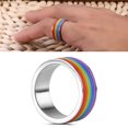 thumbnail image 4 of Accesorios Multicapa Rainbow Ring, Gay Ring, Para Hombres Mujeres Amonsee Ring, 4 of 8