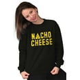 thumbnail image 4 of Nacho Cheese Funny Food Carbs Snacks Unisex Plus Fleece Graphic Sweatshirt Brisco Brands 2X, 4 of 5