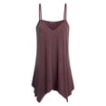 thumbnail image 1 of tirante de espagueti sin mangas de para Mujer Tops con Tirantes Finos Camisetas Sin Cuello en V Plisado Camisola , Rojo 3XL, 3XL Rojo 3XL Magideal tirante de espagueti sin mangas, 1 of 5