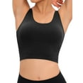 thumbnail image 6 of YouLoveIt Women Longline Cami Sports Bra Basic Crop Tank Tops Sleeveless Cami Tops Sport Top Removable Padded Fitness Workout Running Shirts Yoga Tank Top, 6 of 8