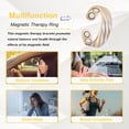 thumbnail image 4 of EnerMagiX Copper Rings for Women, Pure Copper Tricolor Gold Adjustable Magnetic Ring Jewelry (0949), Copper, 4 of 6
