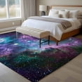 thumbnail image 5 of Purple Ombre Starry Night Area Rugs Collection 6'x9', Modern Abstract Art Non Slip Indoor Rectangle Throw Runner Rug Floor Mat Carpet for Living Room Dining Table Bedroom Nursery, 5 of 9