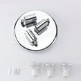thumbnail image 3 of 3 Way Round Plate Ceiling Spotlight Cabinet Rotatable LED Light Bulbs Home Lighting Warm White Light, 3 of 8