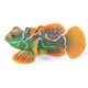 thumbnail image 3 of Acuario pecera de silicona segura, simulación luminosa, decoración de paisaje de pez rana, verde y naranja, 3 of 5