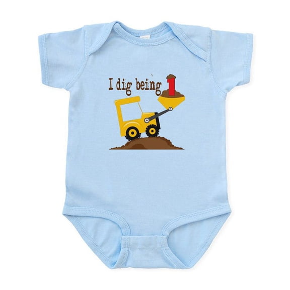 CafePress - I Dig Being 1 Body Suit - Baby Light Bodysuit, Size Newborn - 24 Months