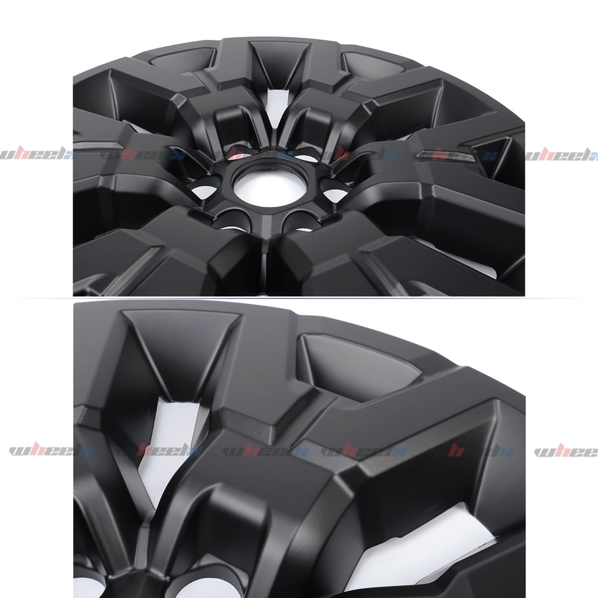 17 inch Hubcap Wheel Skin Covers Compatible with 2022-2024 Nissan Frontier SV, Durable ABS Plastic Rim Covers (Set of 4), Fit for Standard Wheels - Snap On Tire Cover Replacement (Matte Black)