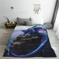 thumbnail image 6 of Dragon Blanket 50"X60"Animal Throws Dragon Blanket Gifts Dragon Lover Dragon Decor Soft Cozy Fleece Flannel Bedding Blanket for Boys Girls Kids, 6 of 6