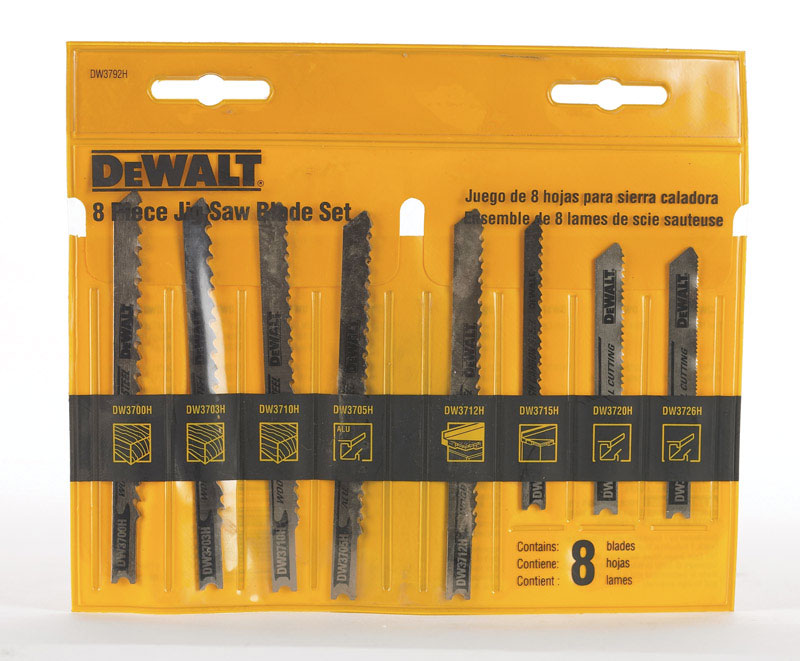 Dewalt Jig Saw Blade Set 10 Teeth, 12 Teeth, 14 Teeth, 24 Teeth, 6