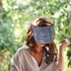 thumbnail image 4 of Sombrero para el sol con visera de de imitación brillante, sombrero ajustable para exteriores, sombrero , purpurina vacía Cristal Blanco y Negro Hugo sombrero de diamantes de imitación, 4 of 10