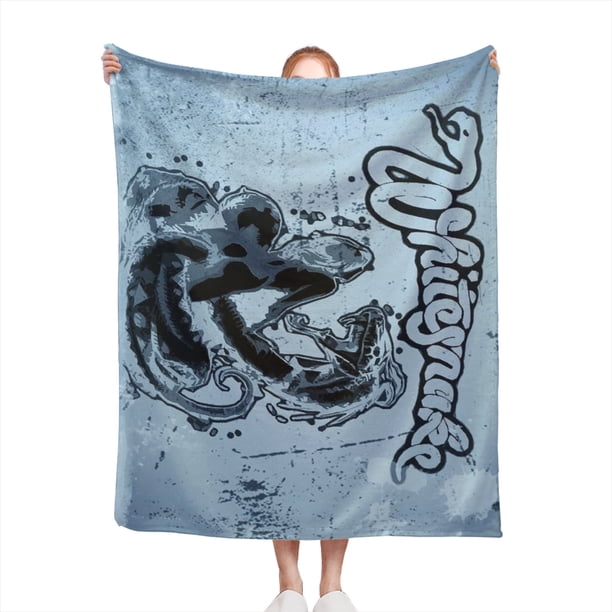 Manta de franela supersuave de Whitesnake, cómoda y cálida para sala de estar, sofá, cama, 40 x 60 pulgadas