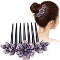 2 Pack Pearl Rhinestone Side Comb for Hairstyle Hair Accessories Women