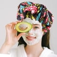 thumbnail image 3 of MasteelfCA Adjustable Satin Bonnet Hair Cover Waterproof Shower Long Hair Sleep Hat, 3 of 7