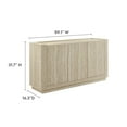thumbnail image 4 of Modway Hollis 59" 3-Doors Buffet/Sideboard in Travertine Laminate, 4 of 10