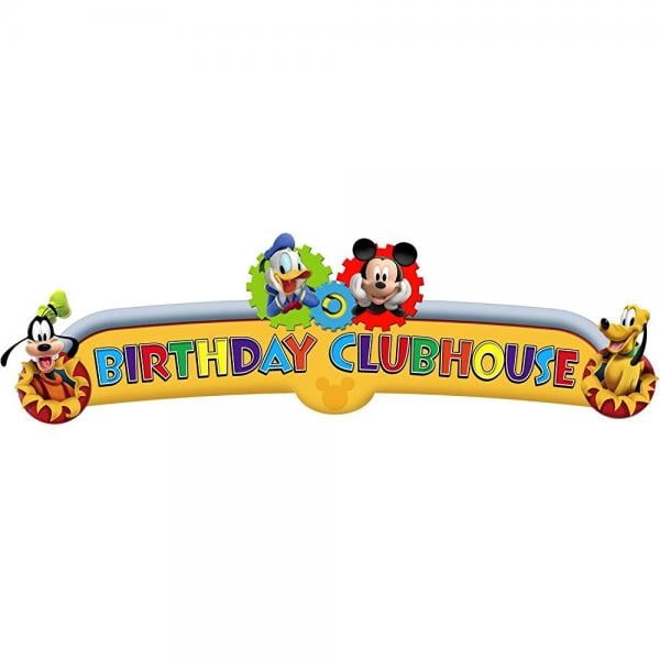 Mickey Mouse Playtime Happy Birthday Banner 1ct Walmart Com