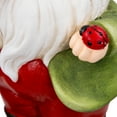 thumbnail image 6 of Northlight Gnome with Ladybug Outdoor Garden Statue - 15.75", 6 of 7