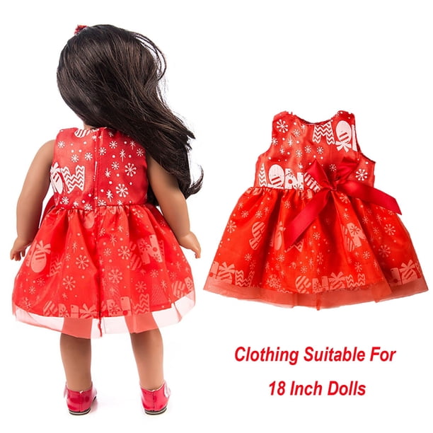 Girl Doll Dress Beautiful Dress Suitable For 18 Inch Doll Christmas Doll Dress No Doll And No Shoes
