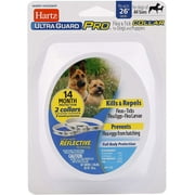 Angle View: Hartz UltraGuard Pro Reflective Flea & Tick Collar for Dogs and Puppies, 7 Month Flea and Tick Prevention Per Collar, 2 Count