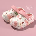 thumbnail image 2 of CAUYDY Kids Toddler Clogs Boys Girls Dinosaur Slip on Slides Sandals Summer Beach Pool Outdoor Water Shoes Shower Slippers Garden Clogs(L101-Light Pink,13.5), 2 of 6