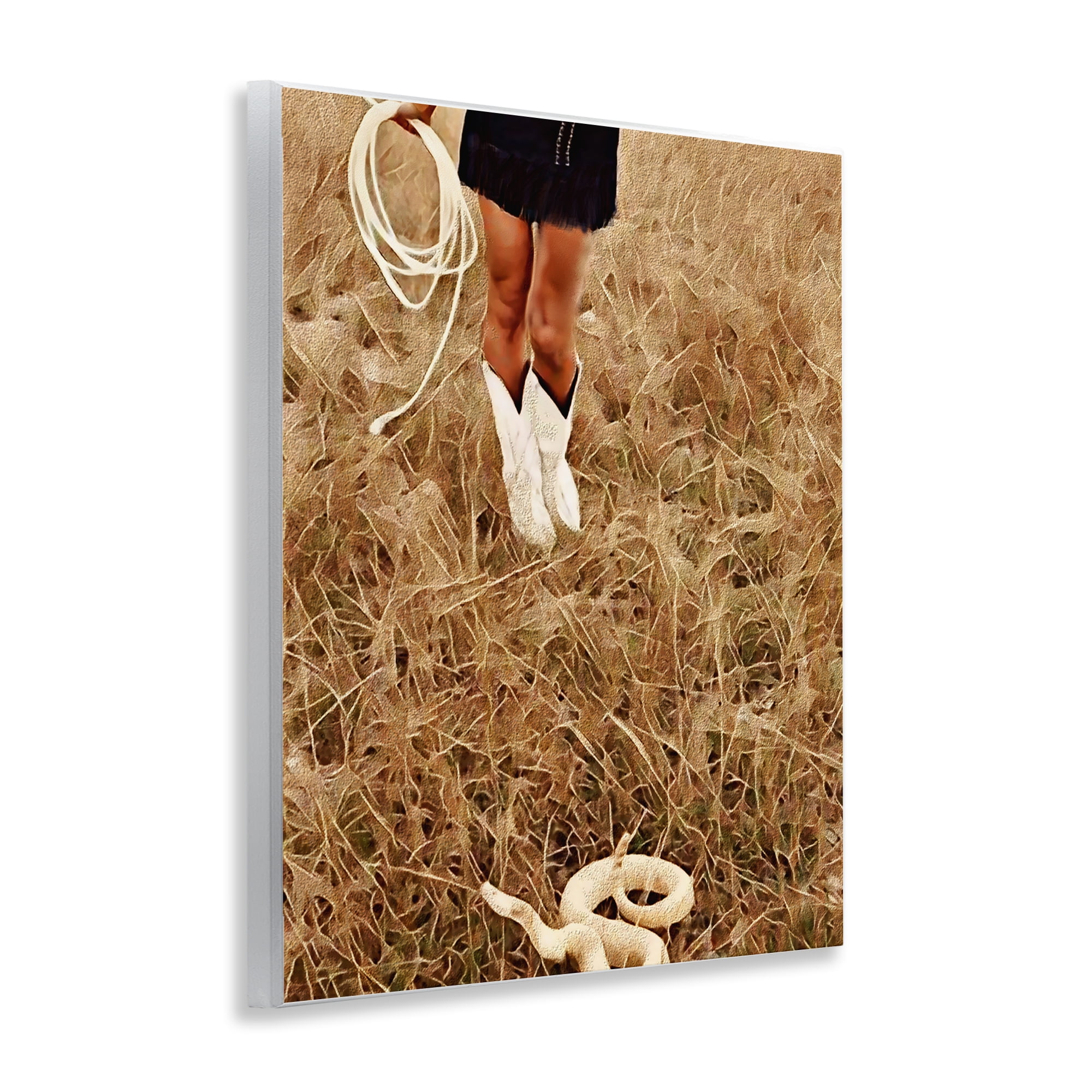 With Her Lasso & Snake Wall Plaque Art, design by Jesse Keith