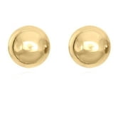 AVORA 14K Yellow Gold 8mm Polished Ball Stud Earrings