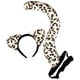 thumbnail image 4 of Conjunto de cola de animal, disfraz, disfraz, decoración, fiestas temáticas de animales, regalo, cosplay para Leopardo de las nieves 2 piezas, 4 of 7