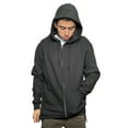 thumbnail image 2 of Fruit of The Loom Men's Fleece Zip Hooded Sweatshirt 2 Pockets Relaxed Fit Sizes S-4XL - Black Irregular, 2 of 4