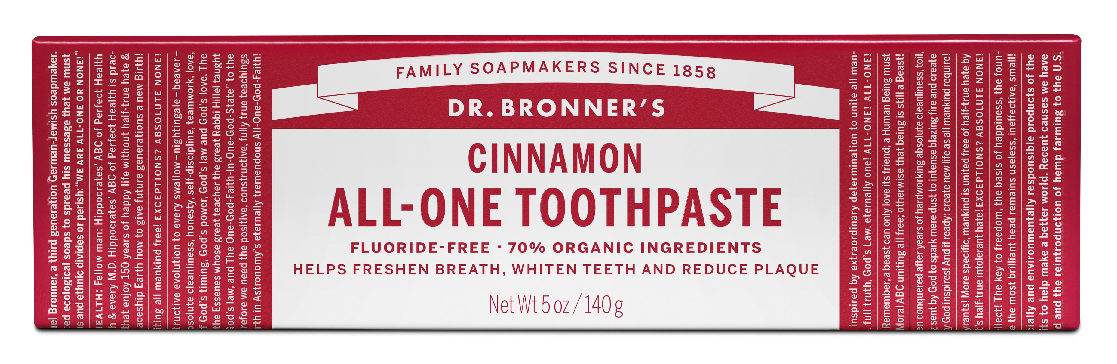 Dr. Bronner's Cinnamon Toothpaste, 5 oz