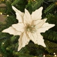 thumbnail image 1 of Arreglo floral navideño, corona de flores para bodas, para uso interior y exterior, decoraciones de invierno para año Nuevo, decoraciones navideñas pa Oro champán, 1 of 8