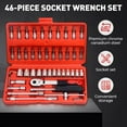 thumbnail image 2 of Cordless Slim Ratchet Set, 2025 New Slim Electric Ratchet 46 Piece 1/4-Inch Adjustment Tools, Vessel Electric Ratchets, Repair Toolbox for Home, 2 of 8