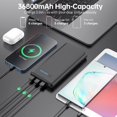 thumbnail image 3 of Power Bank Feob 36800 mAh con carga rápida PD, USB-C y 4 salidas, 3 of 7