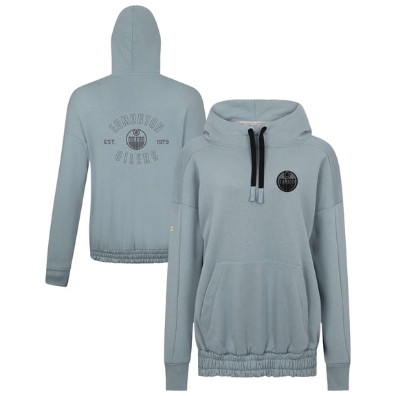 Women's Levelwear  Gray Edmonton Oilers Waterfall Nightfall Pullover Hoodie