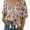 multicolor, variant on Women's Boho Tops Casual Short Sleeve Floral Print Blouses V Neck Tie Front Flowy Shirt for Going Out, Beach, 2026 Summer Trendy