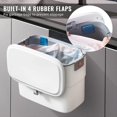 thumbnail image 4 of Kitchen Trash Can - Hanging Trash Can with Lid, Wall-Mounted Garbage Can for Kitchen Cabinet Door, Small Under Sink Trash Can for Cupboard, Bathroom, 4 of 5