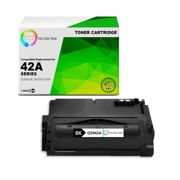 TCT 42A Toner Cartridge - TAA Compliant Compatible Replacement for 42A Q5942A Black