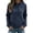 Navy, variant on NinXxx Women's Autumn Full Print Jacquard Hooded Sweatshirt Navy XL