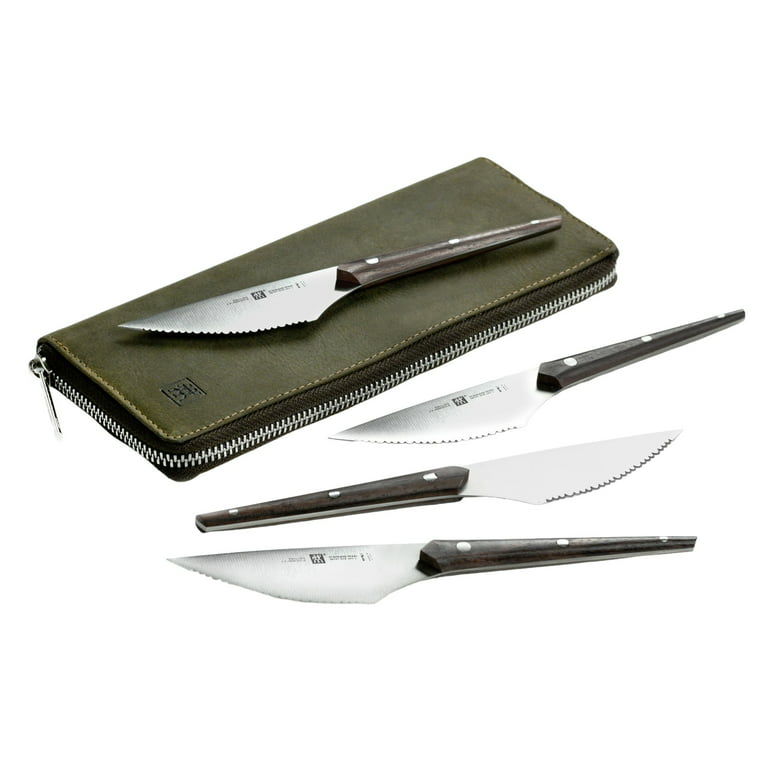 ZWILLING 4-pc Stainless Steel Serrated Steak Knife Set - Stainless