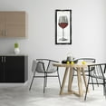 thumbnail image 2 of Stupell Industries Rustic Kitchen Red Wine Glass Food & Beverage Painting Black Floater Framed Canvas Art Print Wall Art, 15 x 31, 2 of 9