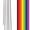 Rainbow, variant on Rainbow Colors Outdoor Rectangle Feather Banner Flag Sign with Pole Kit and Ground Spike