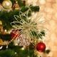 thumbnail image 5 of Adorno colgante para árbol de Navidad, guirnalda brillante, colgante decorativo para colgar. Flor de oro, 5 of 7