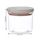 thumbnail image 3 of Kearding Contenedor de alimentos para cocina, organizador de granos apilable a prueba de humedad, organizador transparente, soporte de Rosado 250ml, 3 of 6
