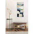 thumbnail image 6 of Kate and Laurel Sylvie Skyline I Framed Canvas Wall Art by Amy Lighthall, 18x40 White, Modern Abstract Landscape Art for Wall, 6 of 7