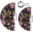 thumbnail image 3 of FMSHPON Wild Flowers Pattern Xmas Christmas Tree Skirt Stand Mat for Holiday Party Decoration Indoor Outdoor 36 inches, 3 of 6
